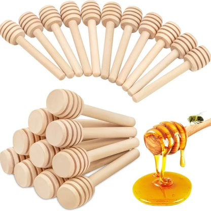 Long Handle Wood Honey Spoon