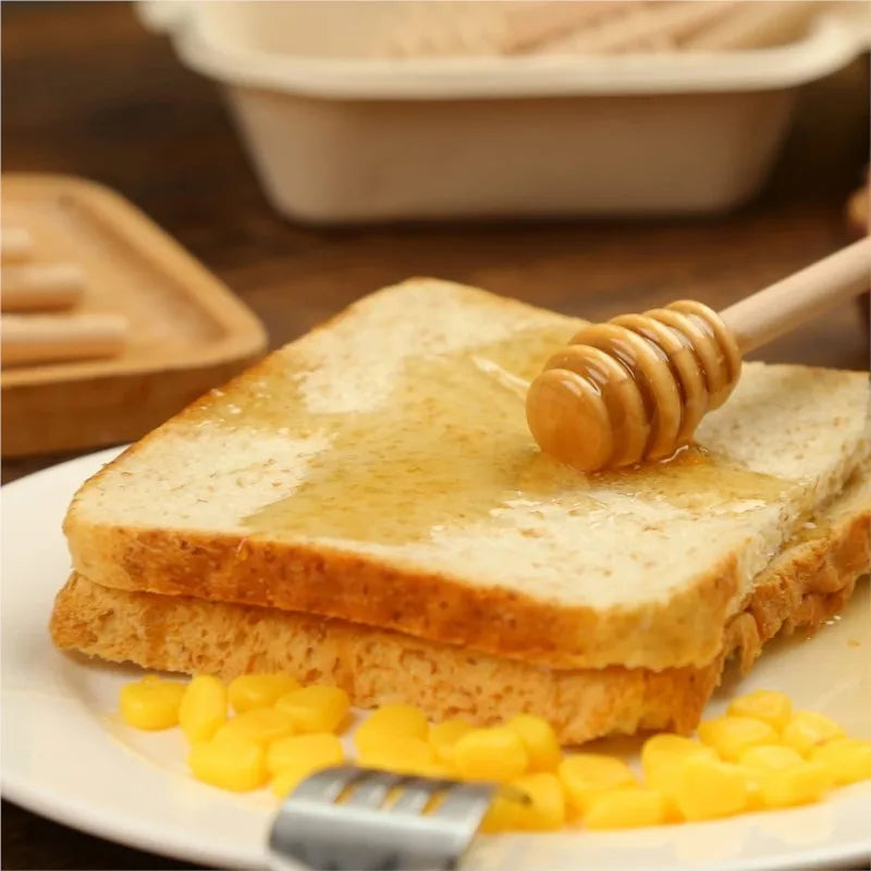 Long Handle Wood Honey Spoon
