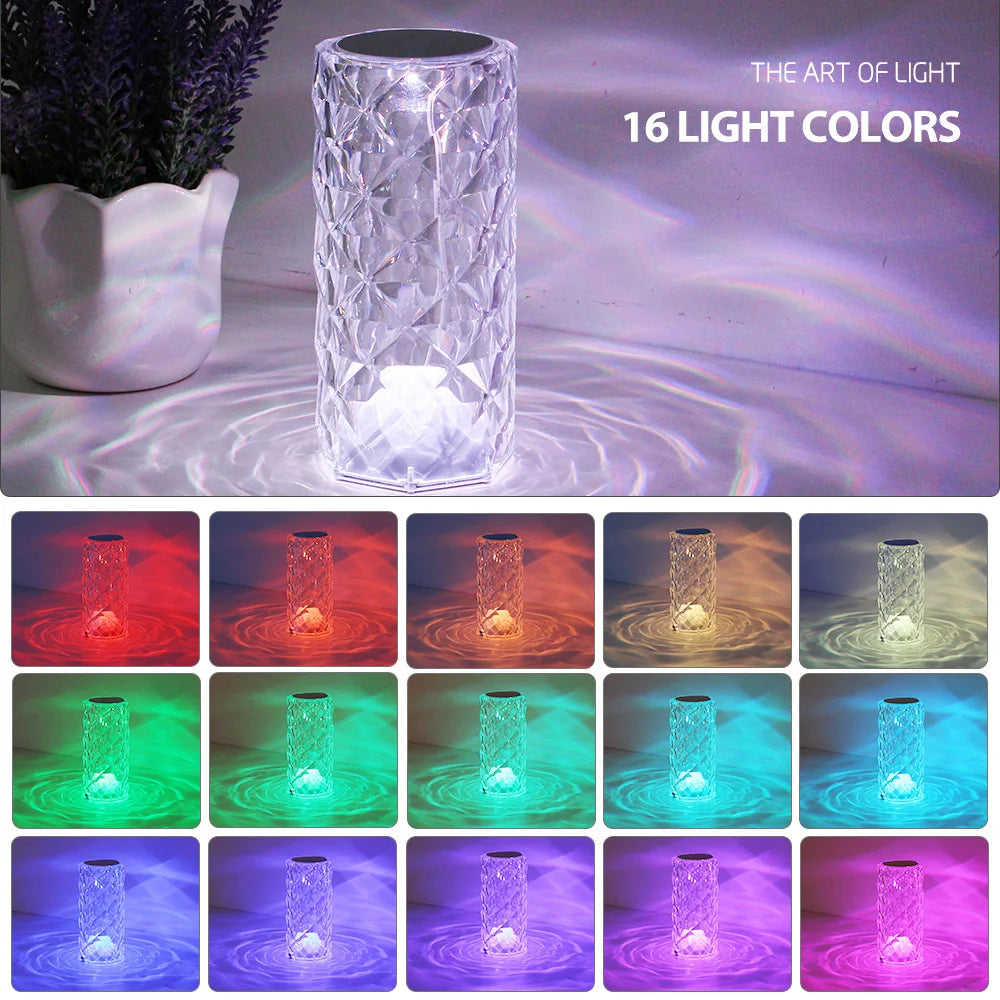 Color Changing Crystal Lamp